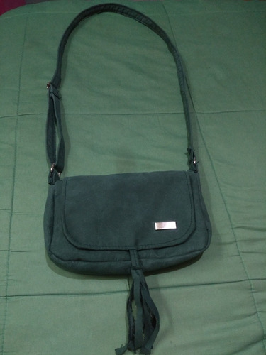 Cartera Bandolera Chica Verde Militar Símil Kosiuko Rock 