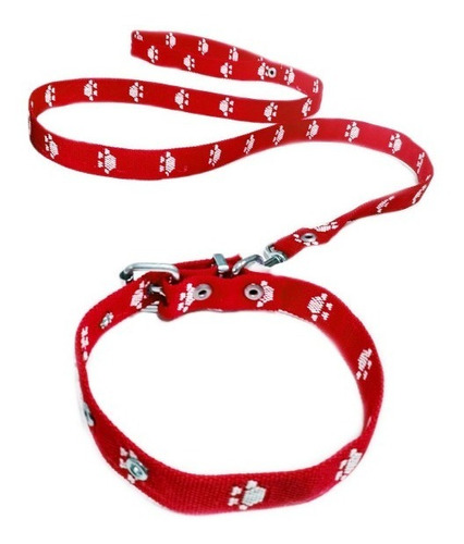 Collar Reflectivo Con Paseador Y Hebilla Para Perros 10 Mm 