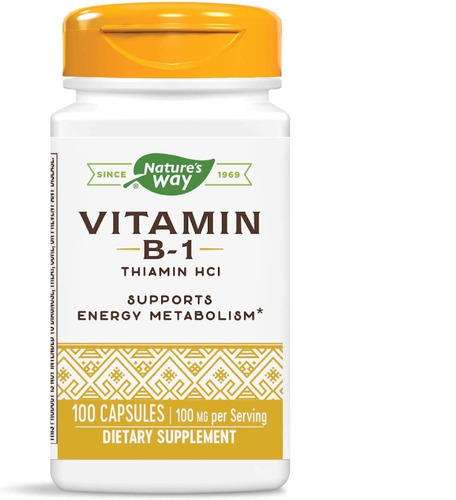 Vitamina B1 100caps Natures Way - Unidad a $2251