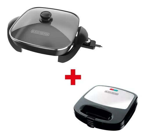 WAFFLE MAKER BLACK & DECKER WM2000S-LA 3 IN 1 GRILL SANDWICH MAKER