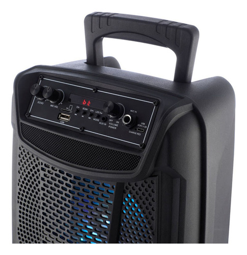 Parlante Bluetooth Party Box 15w Smartlife Sl-pb208015 Color Negro