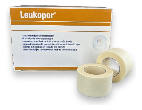 Cinta Quirúrgica De Papel Leukopor 2.5cm. X 9.2mts X Unidad