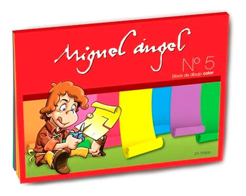 Block De Dibujo N°5 Miguel Angel Color 24 Hojas 712953