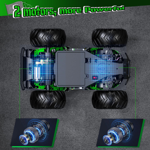 Coche Rc Hielse 1:20 10kmh Led 2 Motores 2.4ghz Recargable