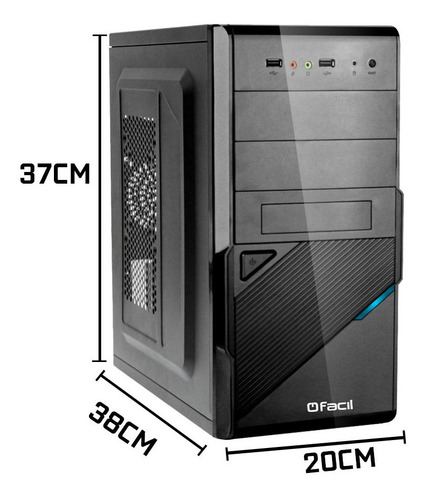 Imagem 3 de 4 de Computador Completo Fácil Phenom 4gb Ssd 240gb Monitor 15