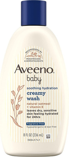 Aveeno Baby Creamy Wash Soothing Hydration 236ml Importado