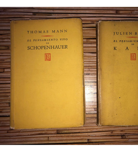 Pensamiento Vivo De Kant Y Schopenhauer, J. Benda Y T. Mann