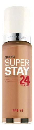 Base de maquillaje líquida Maybelline Super Stay Superstay 24 tono beige ensoleil - 30mL