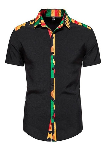 Parkless Camisa Dashiki Tribal Africana Para Hombre