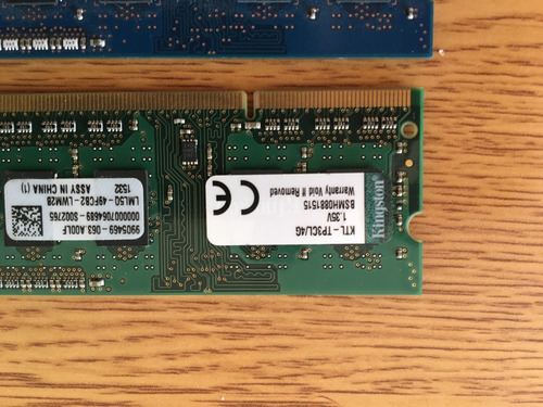 Memorias Para Notebook 4gb Ddr3l Pc3-12800 (1600mhz) (Usado)
