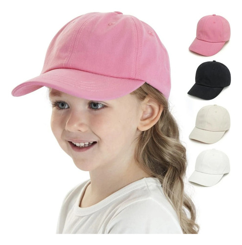 Gorra De Béisbol Sencilla Para Niños Con Protección Solar A