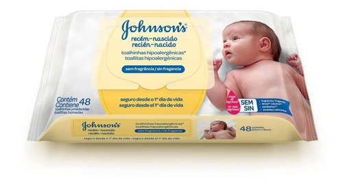 Toallitas Húmedas Recién Nacido Johnson & Johnson X 96