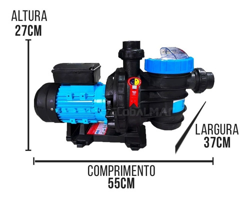 Kit Completo Para Piscinas Alvenaria Até 50 M³ Sodramar