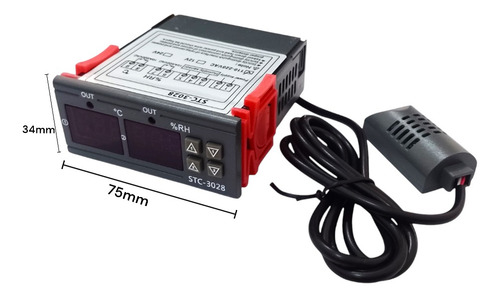 Termostato Digital Stc-3028 Control Temperatura Humedad