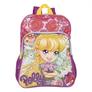 Mochila Infantil Polly Floral 18m Bolso Costas Tam G Sestini