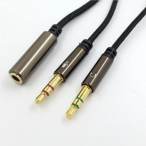 Cable De Repuesto De Audio Para Auriculares, Cable De Negro