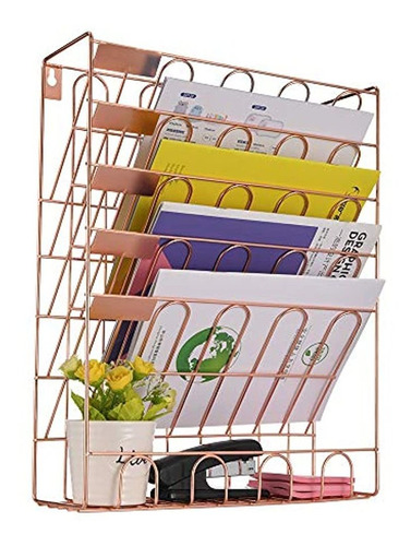 Organizador De Archivos Para Colgar  De Pared De 6 Niveles