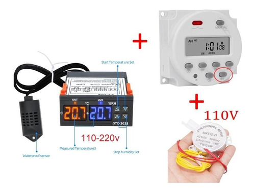 Kit Incubadora Control Humedad Stc3028 + Cn101s + Motor