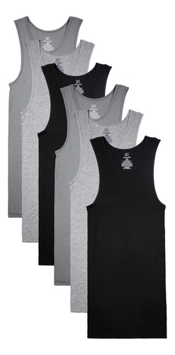 Pack 6 Playeras George Interiores De Tirante Para Hombre S