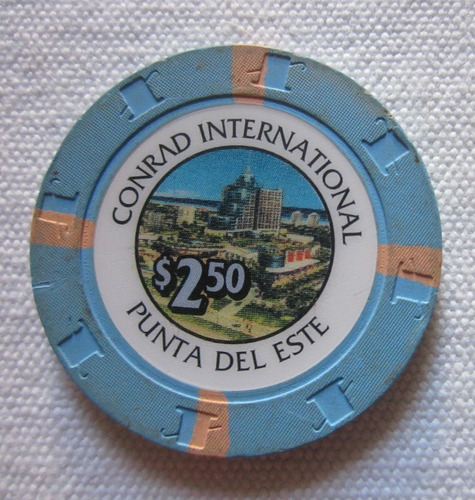 Antigua Ficha De Casino Conrad Punta Del Este Uruguay