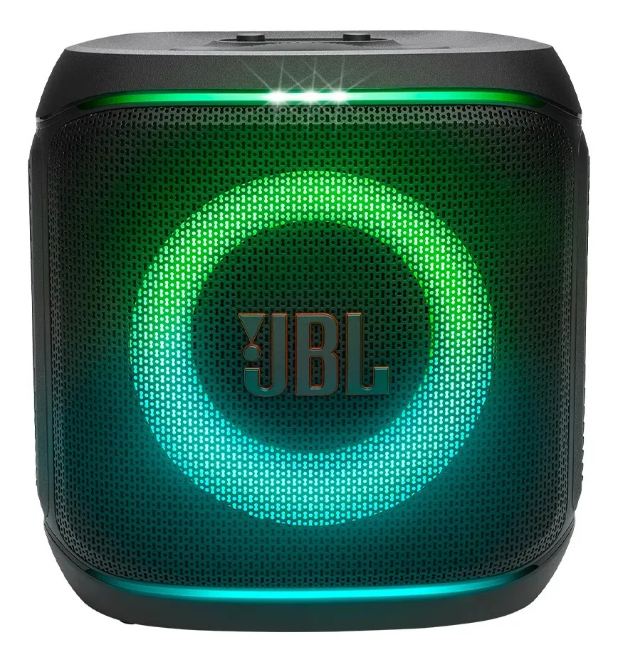 JBL PartyBox Encore 2, com 2 microfones sem fio, 100W RMS, AURA CAST, até 15 horas, bivolt