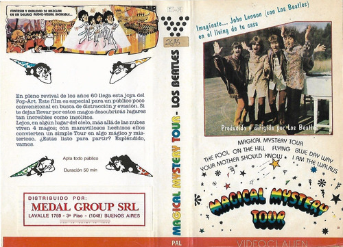 The Beatles Magical Mystery Tour Vhs John Lennon P Mccartney