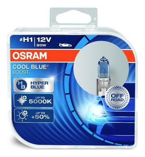 Osram H1 Cool Blue Boost Headlight Halogen Bulbs 62150cb Aag