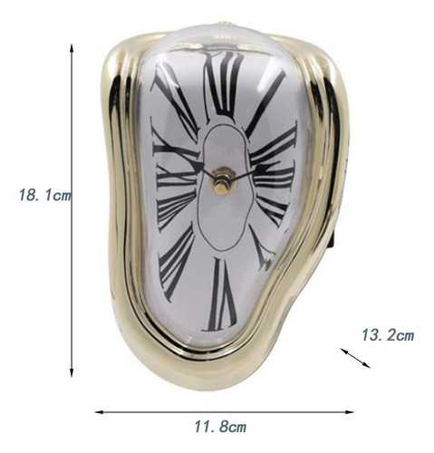 Qa1 Reloj De Fusión Reloj Decorativo Adorno De Romano De Oro