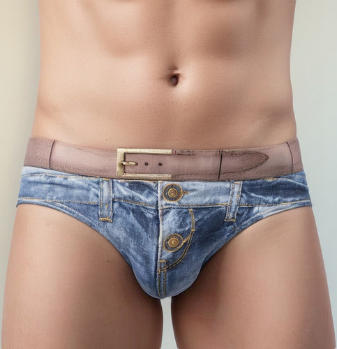 Calzoncillos Casuales De Mezclilla Tipo Algodón Para Hombre