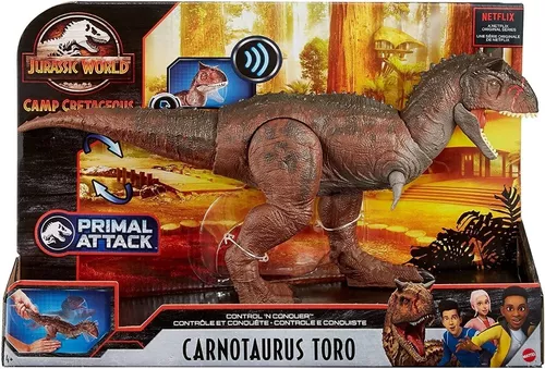 Dinosaurio Carnotaurus Toro Sonido Jurassic World 38 Cm