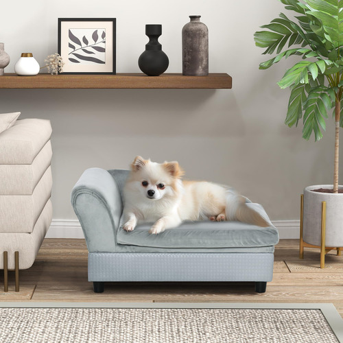 Cama De Lujo Para Perros Pequeños Con Almacenamiento Oculto