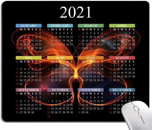 2021 Calendario Alfombrilla De Ratón De La Mariposa Al...