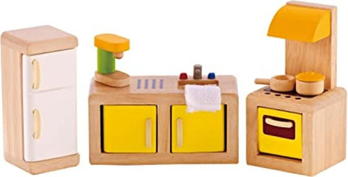 Hape Juego De Cocina De Muebles De Casa De Muñecas De