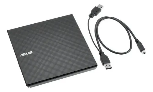 Grabadora de DVD externo Asus SDRW-08D2S-U negro usb