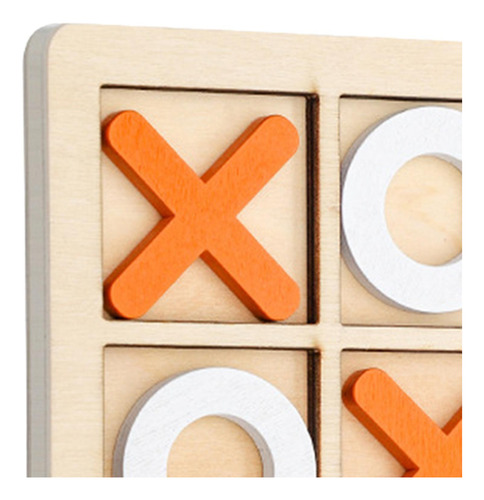 2 Juego De Mesa De Madera Tic Tac Toe, Juegos De Mesa De