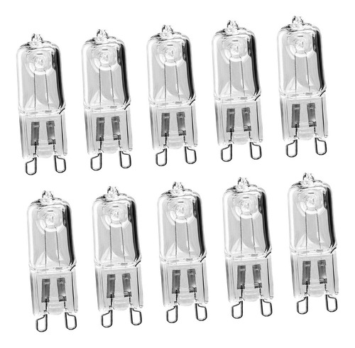 10x G9 Bombilla 60w G9 Bombillas Halógenas 2 Pines Para