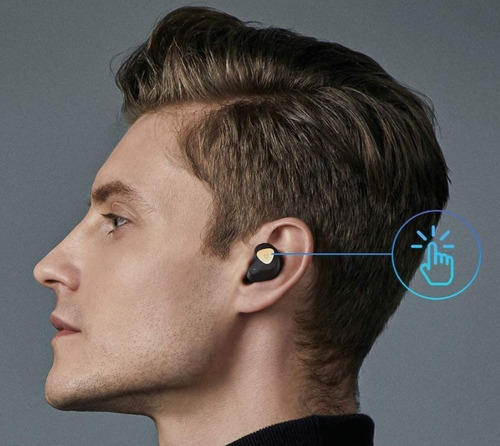 Auriculares in-ear gamer inalámbricos Soundpeats Truengine 3 SE negro con luz LED