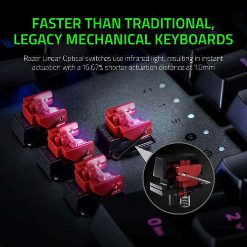 Razer Huntsman Elite Keyboard, Linear Optical Switches