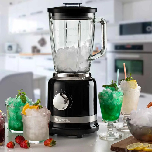 Liquidificador Ariete Moderna Copo De Vidro 1,5l Preto 127v