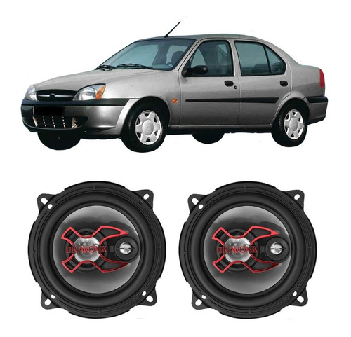 Kit Alto Falante Ford Fiesta 1996 A 1999 Bravox 100w Rms