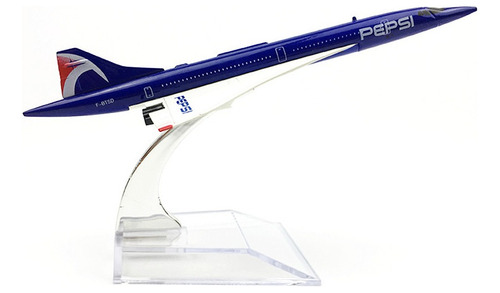 Avion Comercial Concorde Pepsi 15cm Largo  Escala 1:400 