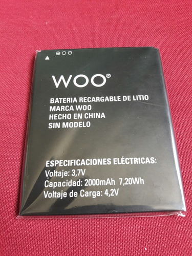 Bateria De Woo Casiopea Xxl Original De Maquina 