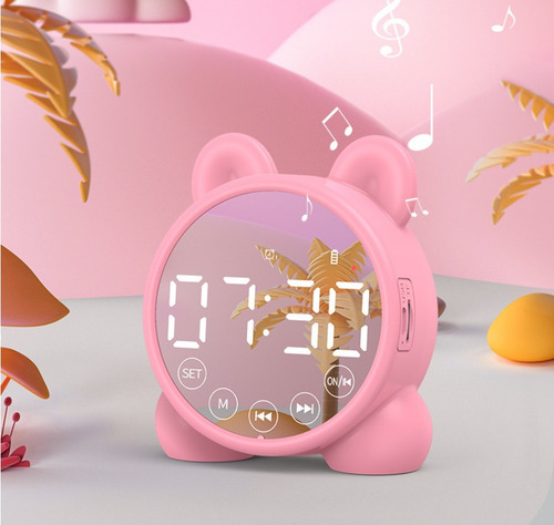 Reloj Con Altavoz Bluetooth Multifuncional, Reloj Despertado