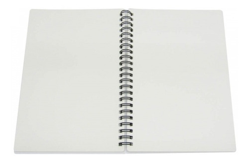 Cuaderno Caratula Plástica Anillado 80 Hojas Blancas Libreta