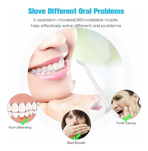 Adoric Inalámbrico Flosser Agua Para Los Dientes Portátil De