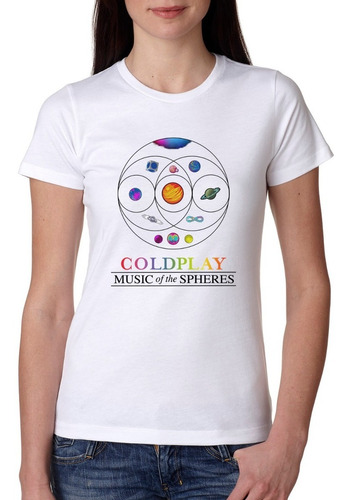 Playera De Coldplay Music Of The Spheres Sublimada