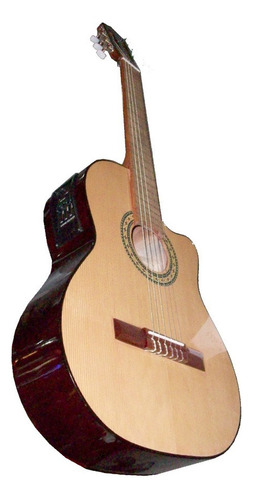 Guitarra Clasica Torralba Modelo 29kec C/eq Corte 1/2 Caja Color Natural Caja Entera