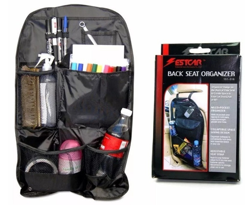 Organizador De Auto Negro Ajustable Estcar