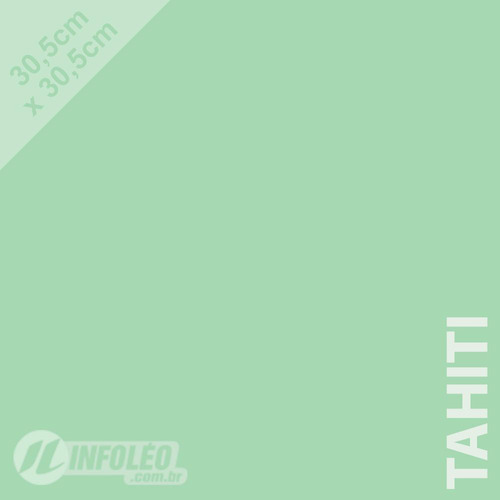 Papel 180g 30,5x30,5cm Tahiti Verde Água Color Plus 10folhas