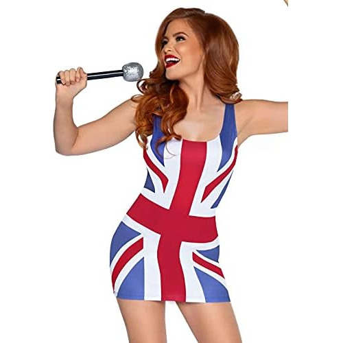 Vestido De Cantante Pop Bandera Británica Mujeres